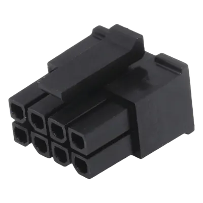 Conector Plug / 8 Contactos / Doble Fila / Paso 3.0 mm / Pin Hembra / 5.0A / -40°C a +105°C