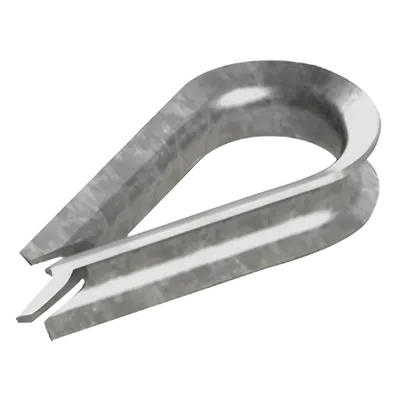 Guardacabos de Acero / Cable 3/8" (9.525 mm) / Rosca 7/16" (11.1125 mm) / Galvanizado Electrolítico / 6.00 x 3.50 x 1.30" (152.4 x 88.9 x 33.02 mm)