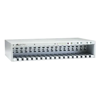 Chasis / 18 ranuras / Mini Media Converters / Rack 19" / Sin PSU / Alta densidad