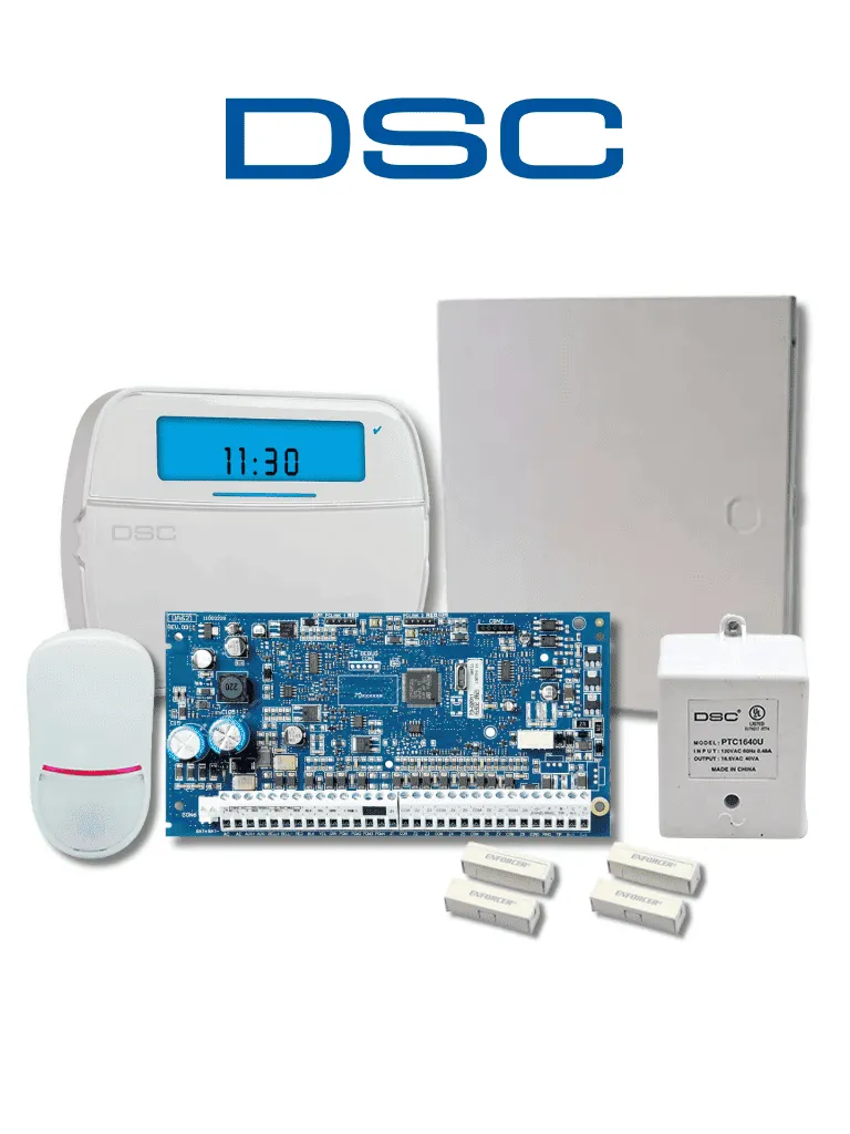Kit de alarma DSC NEO-ICON-SB con panel HS2032 y teclado de iconos