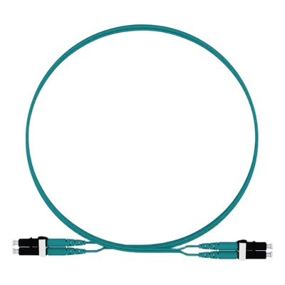 Jumper de Fibra Óptica / Multimodo OM4 50/125 / LC-LC Dúplex / LSZH / 2 m (6.56 ft) / Aqua