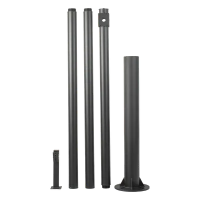 Poste Seccionado para Videovigilancia / 6 m (19.7 ft) / 4 Secciones / Base Ø 140 mm / Soporte PTZ / IP66