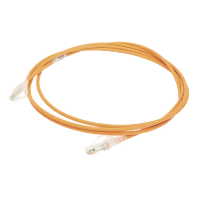 Patch Cord Cat6 UTP / 28AWG Diámetro Reducido / CM/LS0H / 2.13 m (7 pies) / Naranja