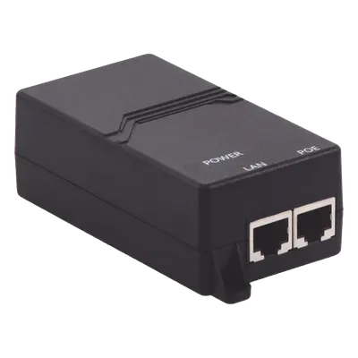 Inyector PoE Pasivo 48vcc Gigabit para APs Grandstream hasta 24W GWN7605, GWN7605LR, GWN7615, GWN7630, GWN7630LR, GWN7660, GWN7660LR y GWN7664.