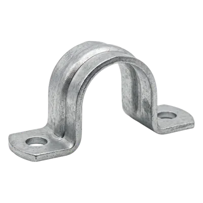 Abrazadera Tipo Omega / 1-1/2" (38 mm) / Acero Pregalvanizado / Tornillo #12 / 10 kg por 100 Unidades