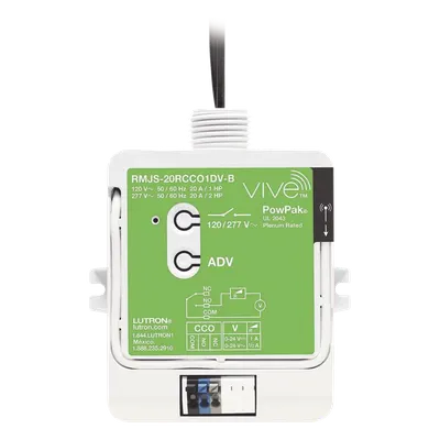 Módulo de Relevador Inalámbrico / 20 A / 120/277 V~ / Contacto Seco para HVAC / Clear Connect RF / Compatible con Pico y Vive Hub