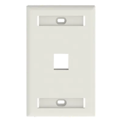 Placa de pared PANDUIT NK1FWHY vertical de 1 puerto Keystone