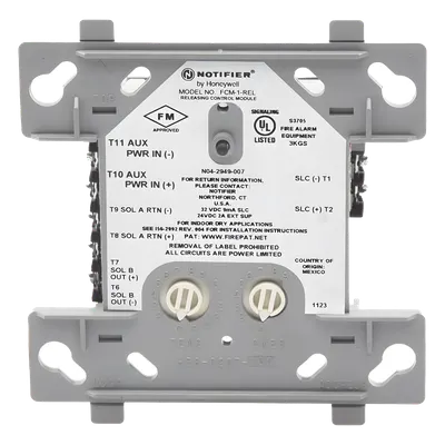 Módulo de Control NOTIFIER FCM-1-REL con Protocolo Redundante y Supervisión de Solenoide