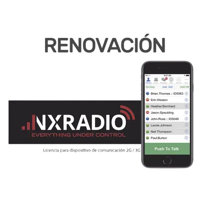 Renovación de licencia NXRADIO para iOS y Android por 12 meses