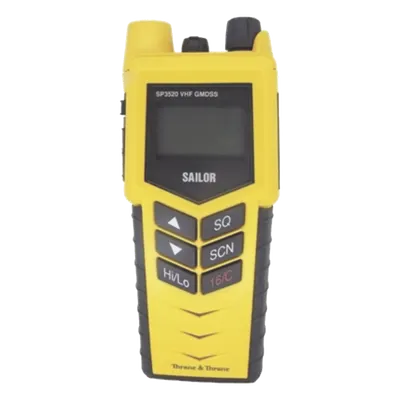 Radio VHF Portátil / GMDSS / IP67 Waterproof / Batería Dual / Conectividad Externa / Display con Retroiluminación Roja