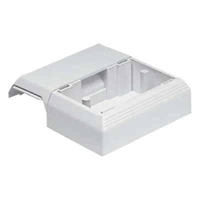 Caja Superficial con Bisagras / PVC Rígido / Grado V-0 UL94 / Instalación a Presión / 0 a 50°C / Para Canaletas T45