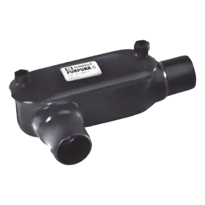 Caja Condulet tipo T / Recubrimiento PVC 40 mils / Rosca NPT 3/4" (19 mm) / Aluminio Diecast / IK09 / 0.26 kg