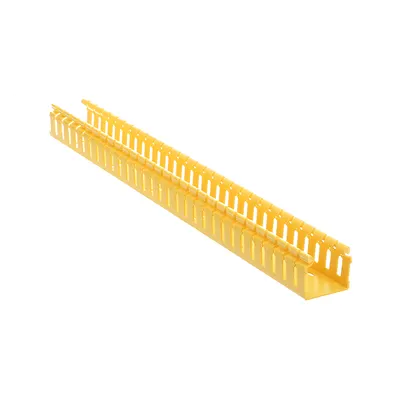 Canaleta Ranurada / PVC sin Plomo / 2.17 in Ancho / 1.92 in Alto / 10 ft Largo / Amarillo / Tipo H