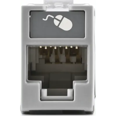 Jack UTP SIEMON U6-H04NS Cat 6 con montaje híbrido