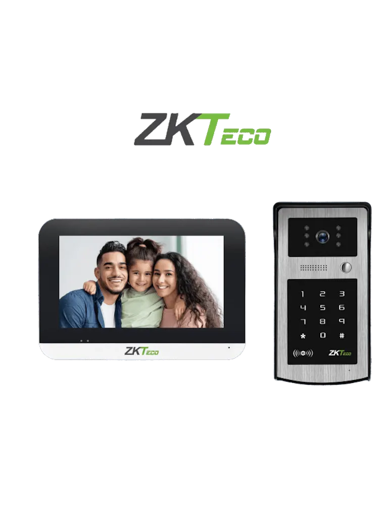 Videoportero IP ZKTeco VK07-B53L con monitor táctil de 7 pulgadas