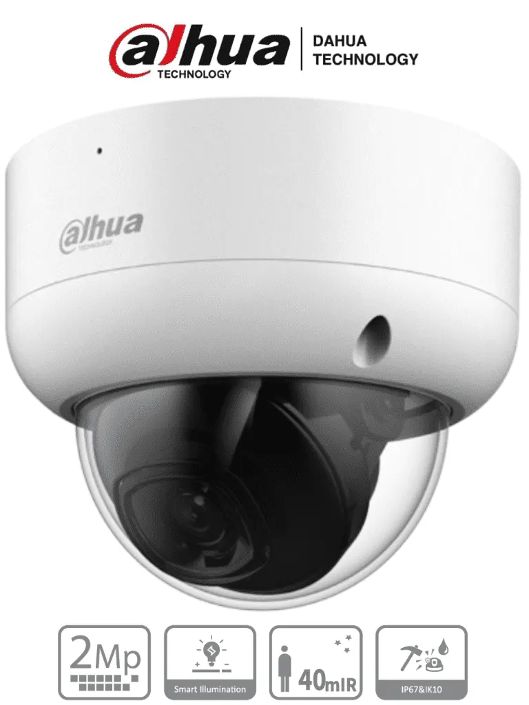 Cámara domo Dahua DH-HAC-HDBW1200EAN 1080p con IR de 40 m