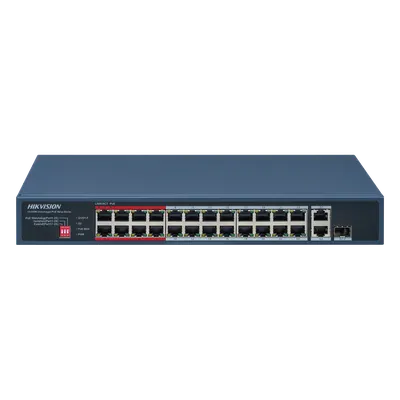 Switch PoE+ HIKVISION DS-3E0326P-E/M(C) de 24 puertos y 230 W