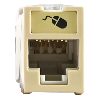 Jack SIEMON U6A-H20NS Cat6A UTP para montaje plano o angulado