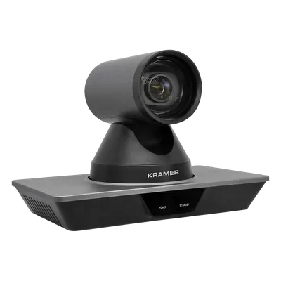 Cámara PTZ 4K Ultra-HD | Sensor CMOS 1/2.5" 8.51 MP | Resolución 4K@60fps | Zoom Óptico 12x + Digital 16x | Ángulo de Visión Horizontal 71° | Pan ±170° | Tilt ±30° | Salidas HDMI 1.4, 3G-SD