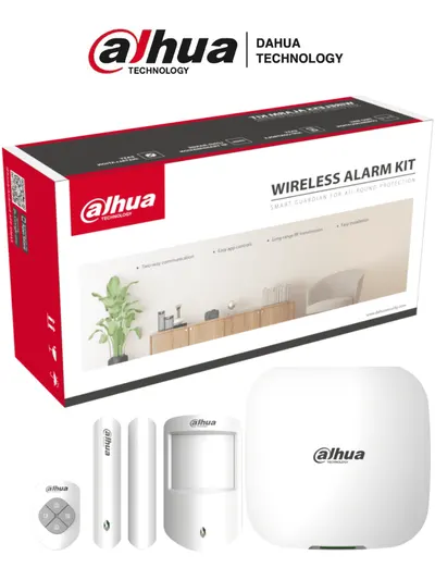 Kit de alarma inalámbrica Dahua DHI-ART-ARC3000H-03-FW2 con Wi-Fi y 4G