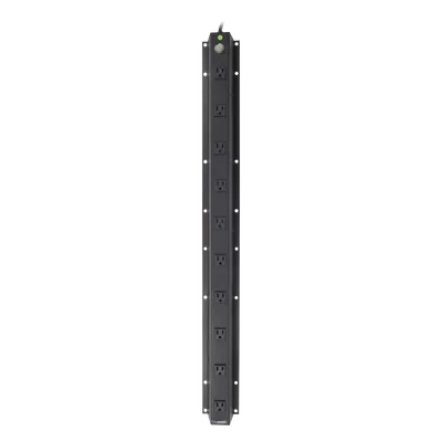 PDU Vertical / 10 Contactos NEMA 5-15R / 120Vca 15A / 2.5m Cable / 3.1 x 37.5 x 3.9 in