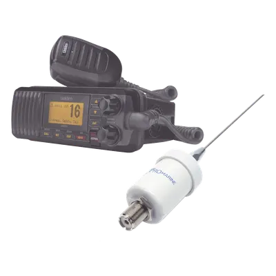 Radio marina UNIDEN UM-385BK/KIT1600 de 25 W con GPS integrado