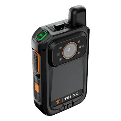 Bodycam 4G LTE / Android 12 / Full HD 1080p / Radio PoC / Pantalla Táctil 2" / IP67 / NFC / GPS + AGPS / Almacenamiento 256 GB