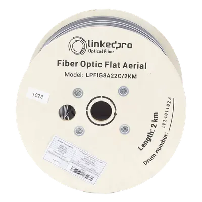 Cable de fibra óptica drop LINKEDPRO LPFIG8A22C/2KM para FTTx aéreo