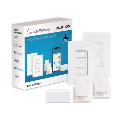 Kit de Iluminación Inteligente / Hub Smart Bridge / 2 Atenuadores Sin Neutro / 2 Controles Pico / 600 W Incandescente / 150 W LED / HomeKit