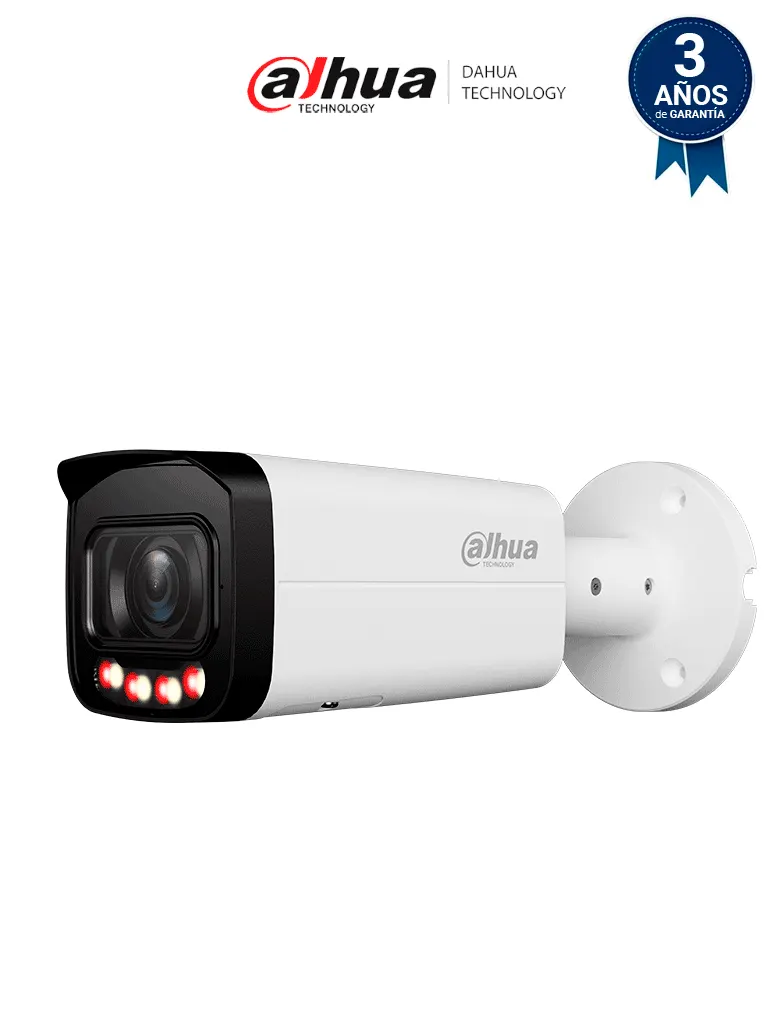 DAHUA DH-IPC-HFW3849T-ZAS-IL Cámara IP Bullet 4K de 8 MP/ lente motorizado 2.7-13.5 mm/ AcuPick/ Wizsense/ SMD 4.0. / Iluminador Dual Inteligente/ Protección Perimetral/ AI SSA/ IR 60m/ dual light/  IP67/ WDR/