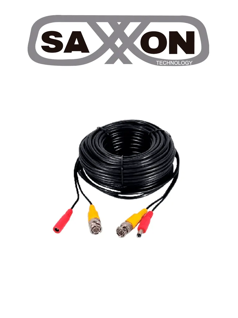 Cable siamés SAXXON SX-WB50 de 50 metros con conectores BNC