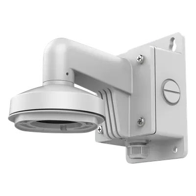 Soporte de pared Hikvision DS-1272ZJ-120B con caja de conexiones