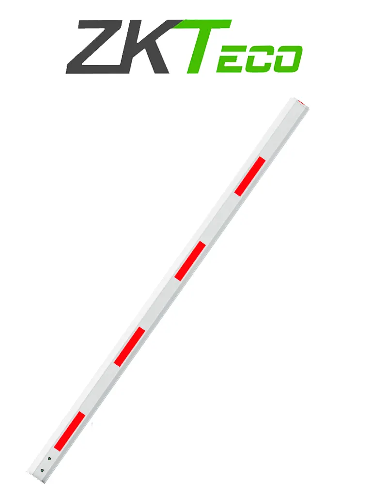 Brazo recto ZKTeco BGM1000 de 4.5 metros para barrera vehicular