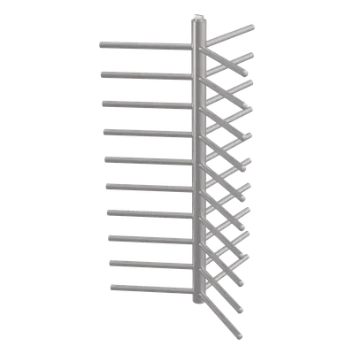Eje Central de Refacción / Torniquete de Cuerpo Completo / Carril Sencillo / Acero Inoxidable