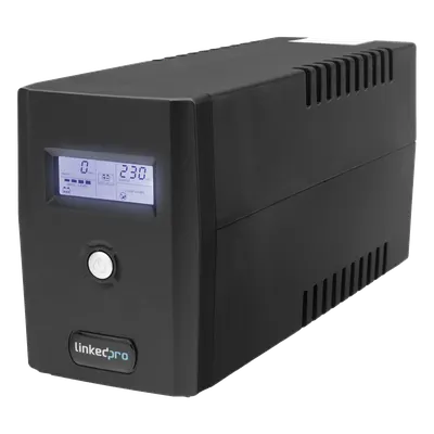 UPS 800VA/480 W Pantalla LCD / Línea Interactiva 120Vca / 6 tomas 5-15R (4 Respaldadas) / Regulación de Voltaje / Protección RJ45