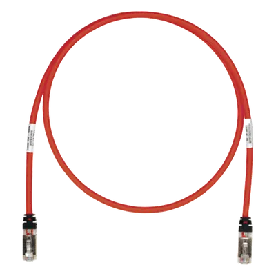Patch Cord Cat6A / S/FTP Blindado / CM/LS0H / 7.62 m (25 ft) / Rojo