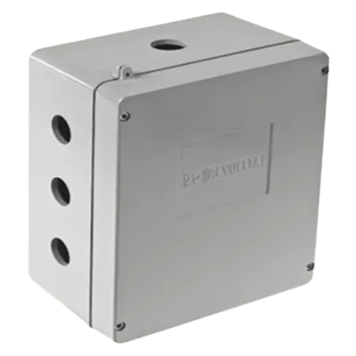 Caja de Unión de Aluminio / 3 Salidas 3/4" / NEMA 4/4X / IK09 / Panel Interno 2 mm