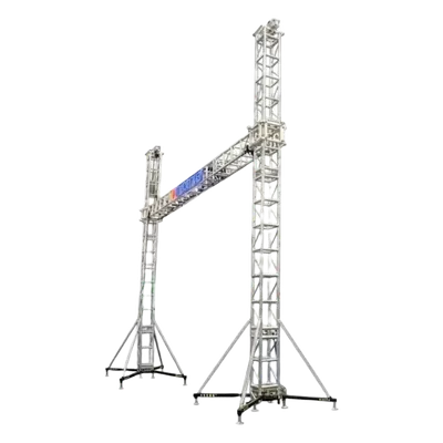 Kit de Portería Tipo Truss / 6 x 8 m (19.7 x 26.2 ft) / Carga 600 kg / Aluminio 60x80 mm