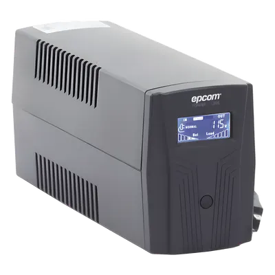 UPS interactivo EPCOM POWERLINE EPU600LCD de 600 VA con pantalla LCD