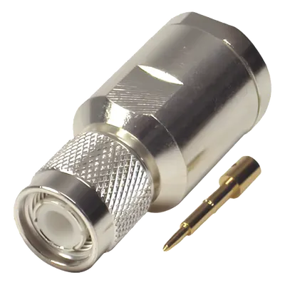Conector coaxial TNC macho RF Industries RFT-1201-SI de 50 ohm