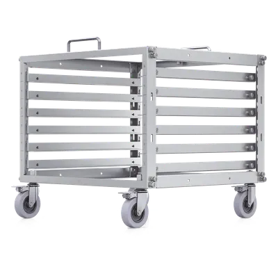 Rack Abierto / 6U / Toolless / Ruedas Bloqueables / Capacidad 80 kg (176 lb) Estático / Acero / NDAA