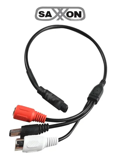 Micrófono amplificado SAXXON ANXBA09 para interiores, 12 VDC