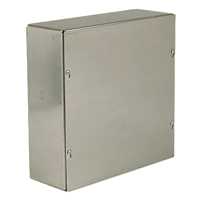 Caja de Paso Extra Grande / 6 x 6 x 4 in / Acero Galvanizado / Sin Orificios de Tubería / UL Listed