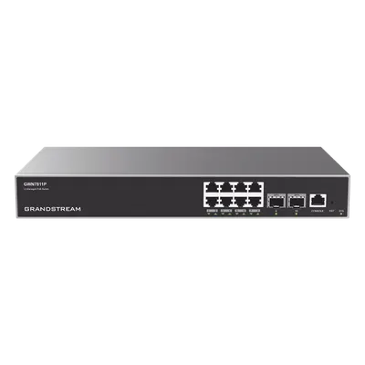 Switch Capa 3 PoE+ Grandstream GWN7811P con 8 puertos Gigabit