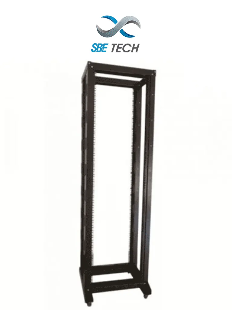SBE TECH SBE QR42UR - QuadraRack de 42U en acero, almacenamiento y montaje de equipos en racks
