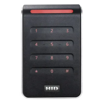 Lector de Control de Acceso / Teclado Capacitivo 2x6 / Multitecnología SEOS / Wiegand y OSDP / 3.16 x 4.79 x 0.85 pulgadas / 12 VCC