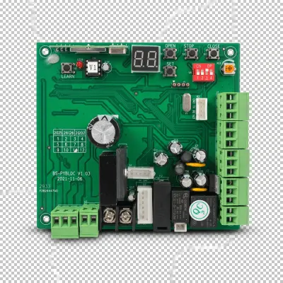 Tarjeta Electrónica de Control / Operador de Barrera / Contacto Seco / Entrada Fotocelda / Display de Configuración