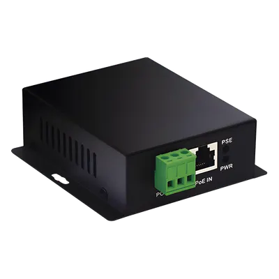 Convertidor PoE industrial WI-TEK WI-POE61-24V de 24 V y 24 W