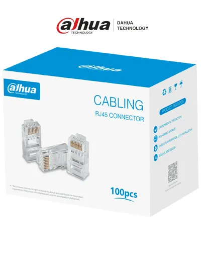 Conector RJ45 CAT6 DAHUA DH-PFM976-631, caja con 100 piezas