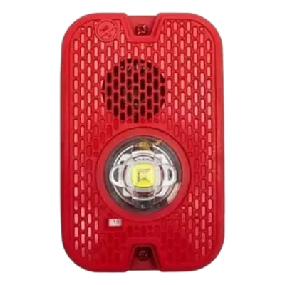 Sirena Estroboscópica LED SYSTEM SENSOR P2GRKLED Roja para Exterior 16-24 Vcd